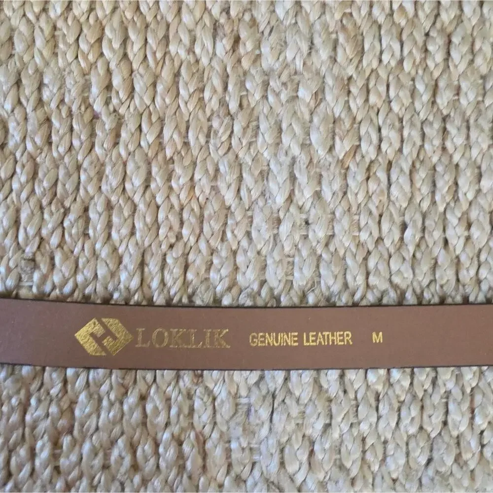Loklik Leopard Cheetah Leather Belt Womens M On Trend